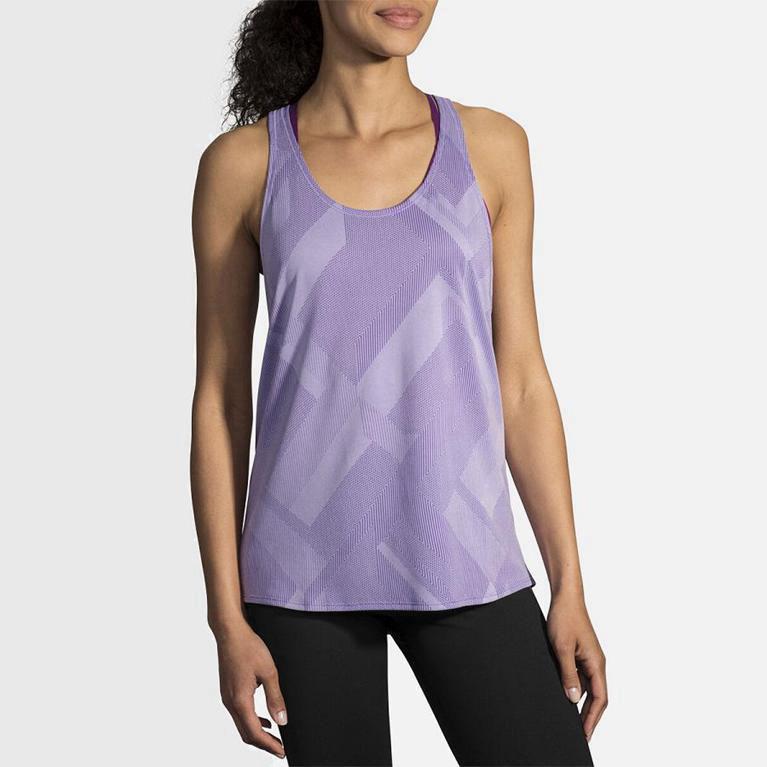 Brooks Array Mujer Camiseta Sin Mangas - Morados (2347CRJKI)